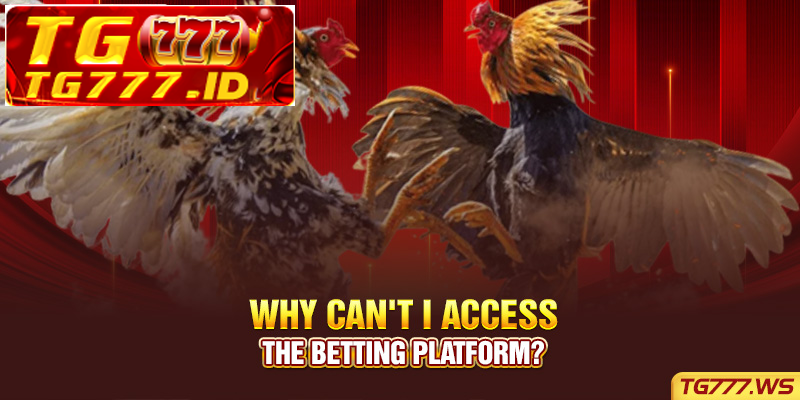 Why can’t I access the betting platform? Why can’t I access the betting platform?